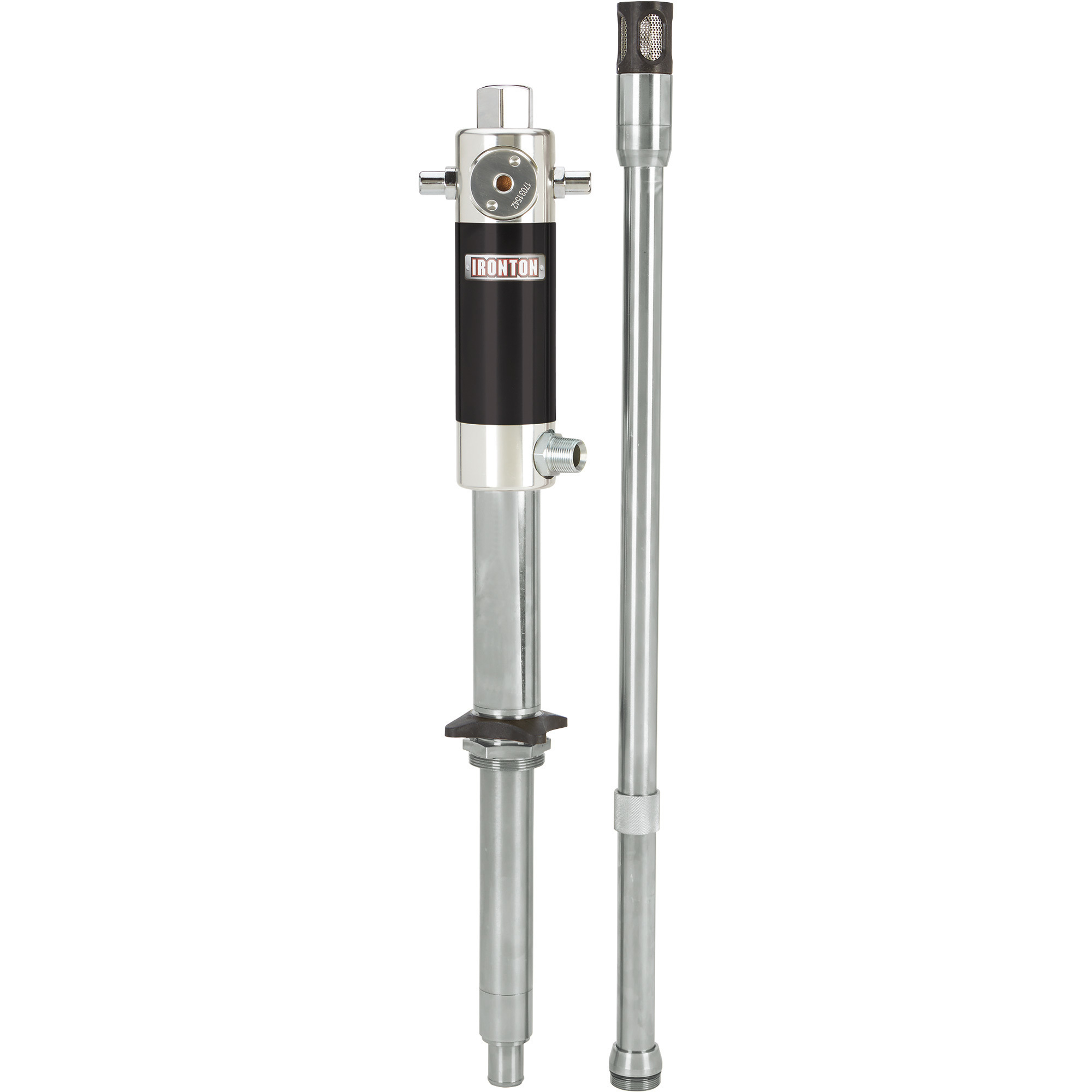 Ironton Air-Operated Oil Pump with Extension Kit, 7.4 GPM, 3:1 Oil Pump, Up to 130 SAE Oil